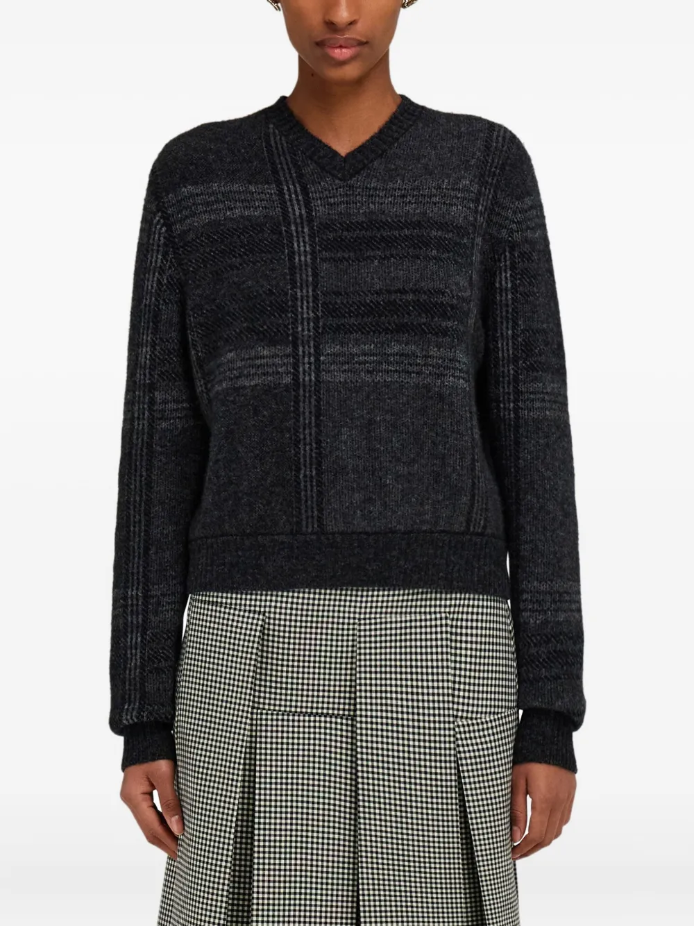 Ferragamo Trui met V-hals Zwart
