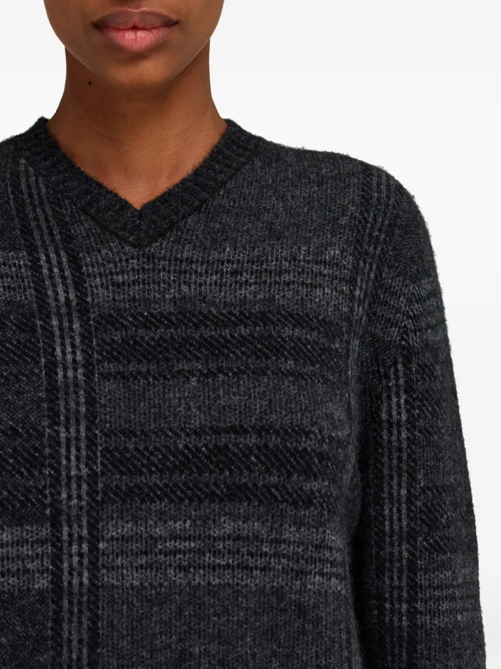 Ferragamo Trui met V-hals Zwart
