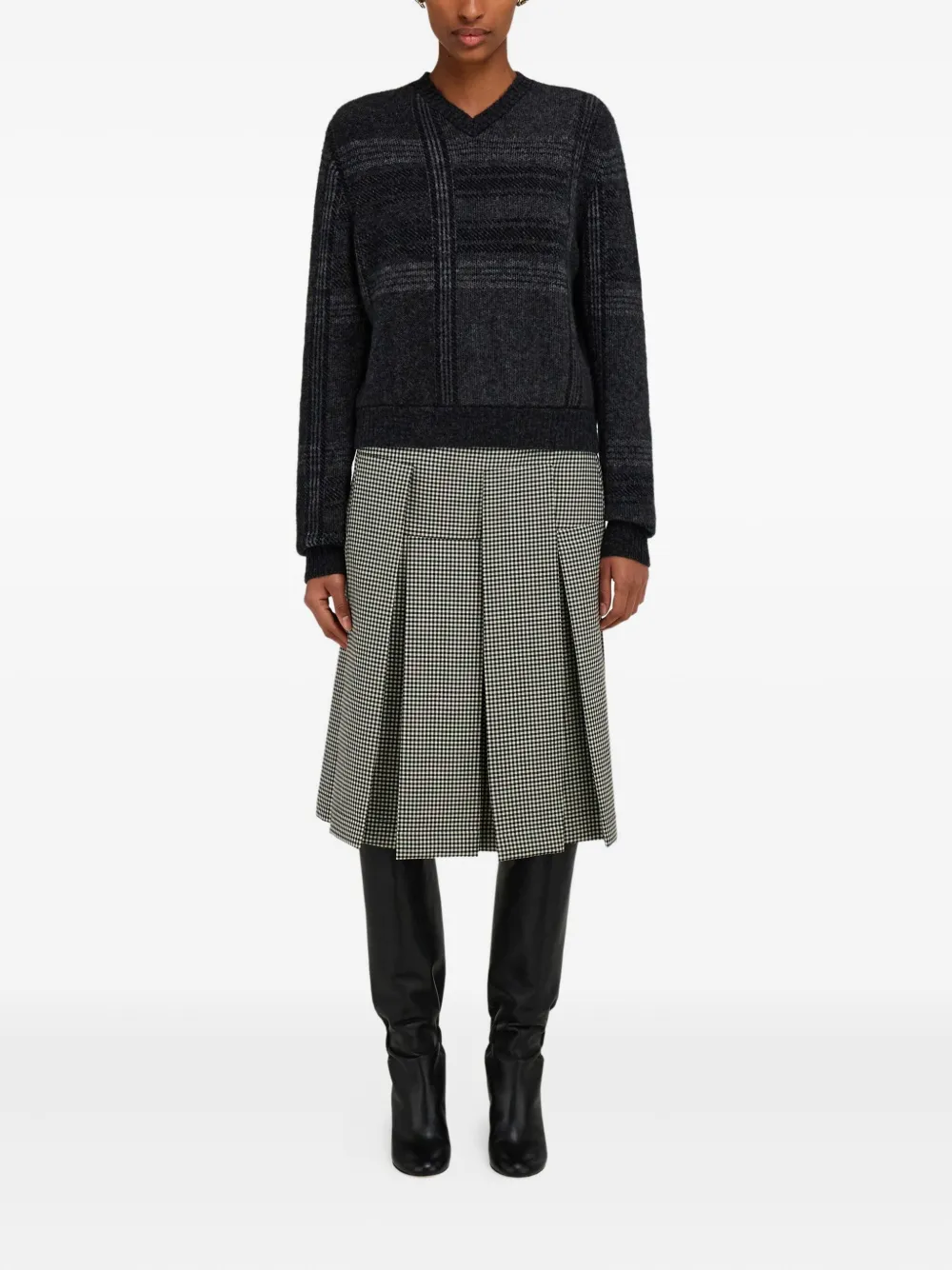 Ferragamo Trui met V-hals Zwart