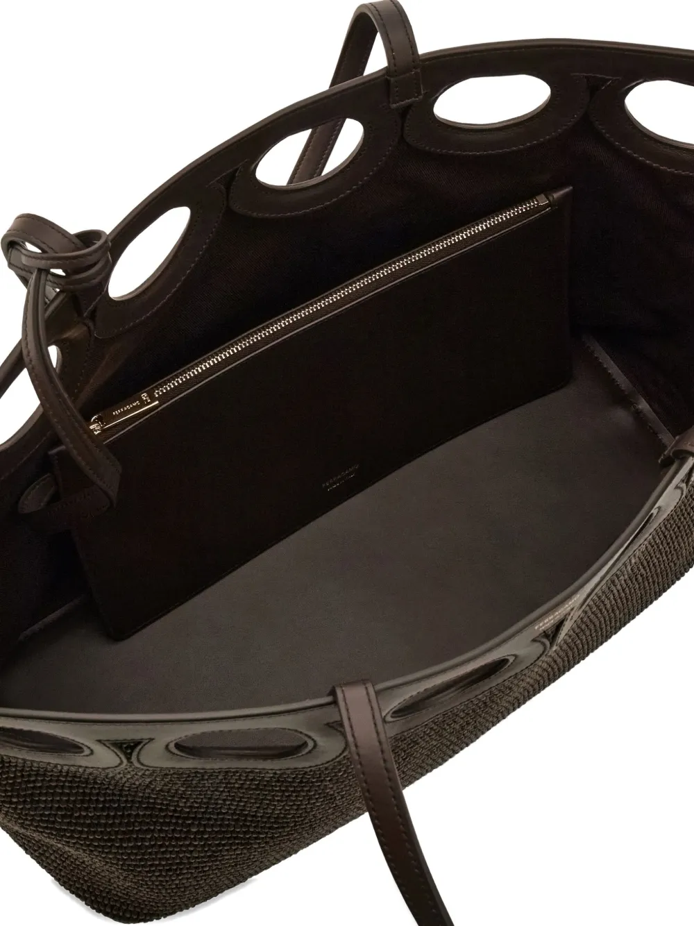 Ferragamo Raffia shopper Bruin