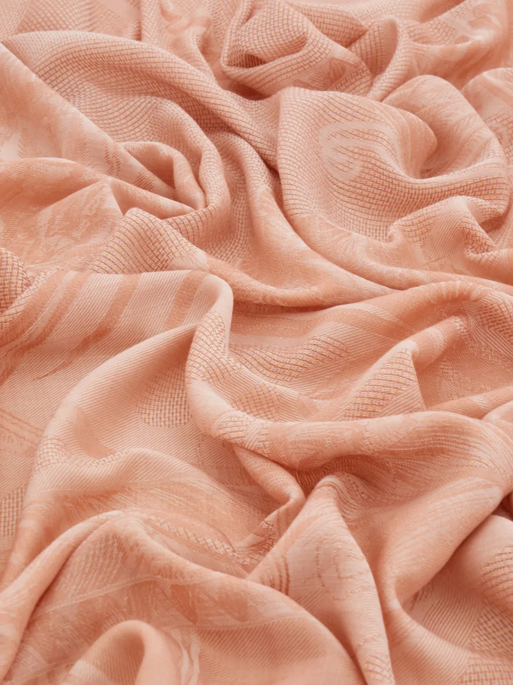 Ferragamo Sjaal met jacquard Oranje