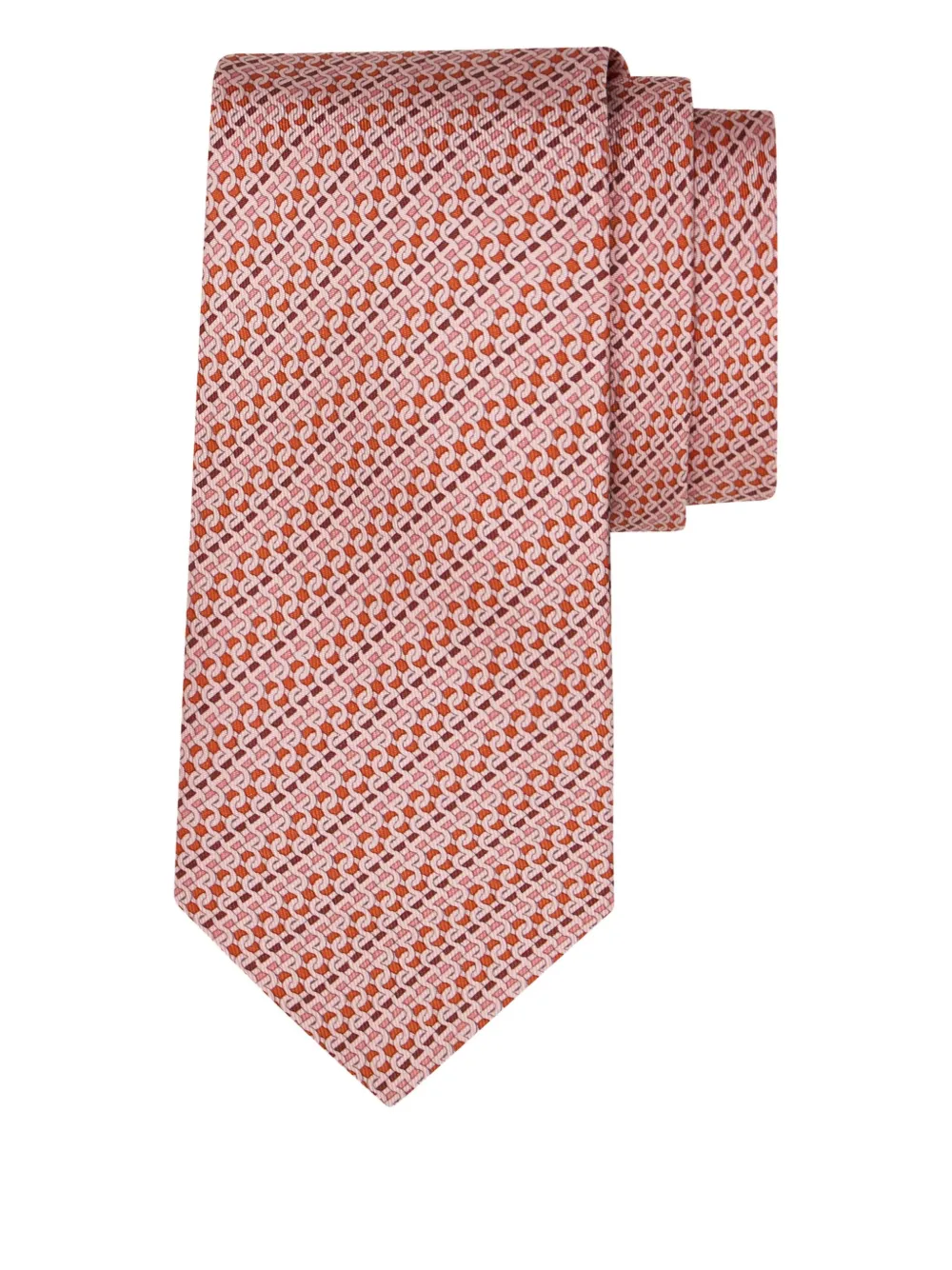 Ferragamo patterned silk tie | Pink | Image 1