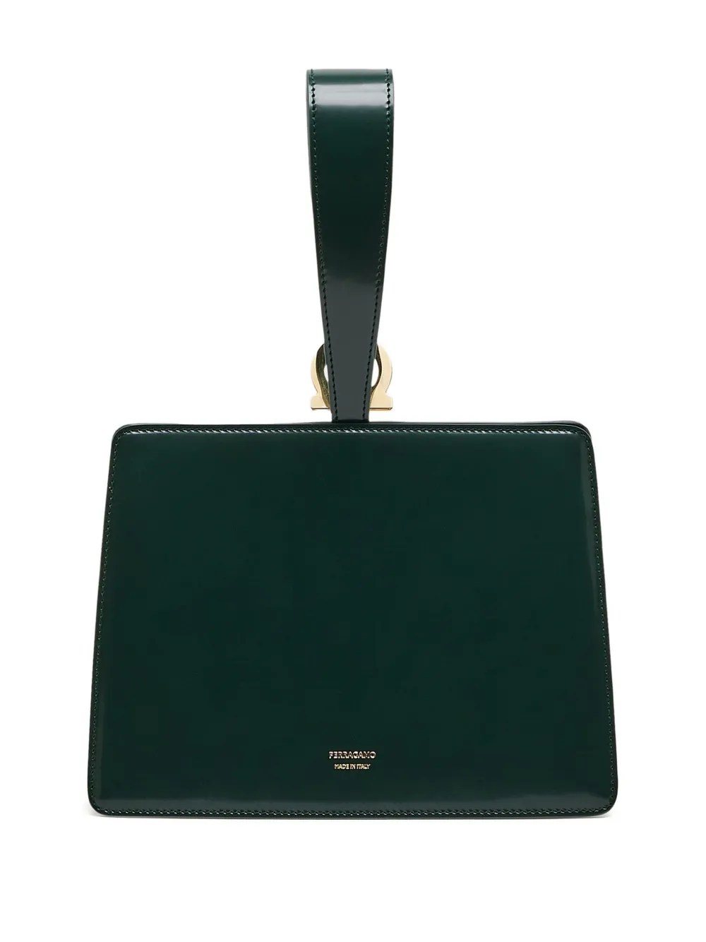 Ferragamo Gancini Geometric Mini Bag In Green