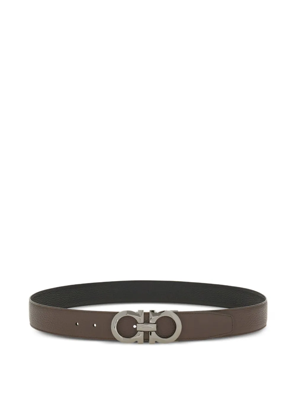 Ferragamo Omkeerbare leren riem Bruin