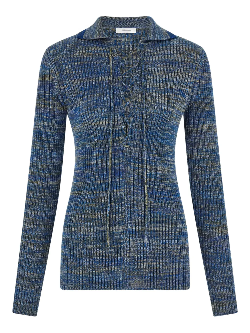 Ferragamo Gebreide top Blauw