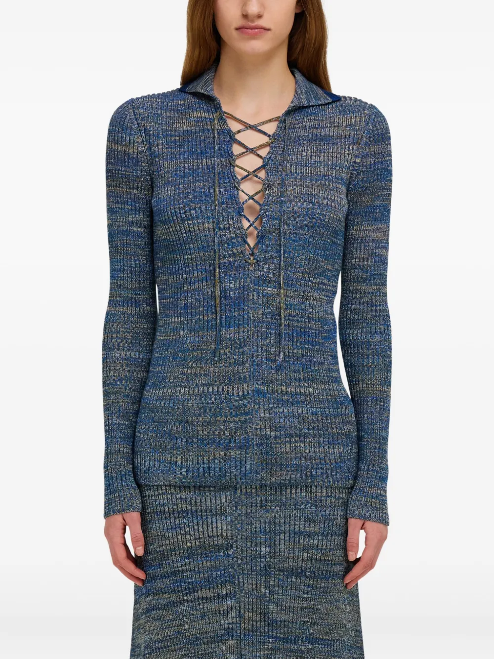 Ferragamo Gebreide top Blauw