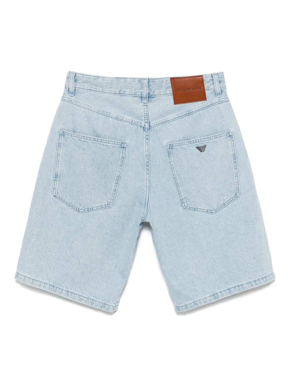 Emporio Armani Denim shorts met zakken - Blauw