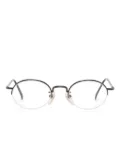Jean Paul Gaultier Pre-Owned oval-frame glasses - Brown