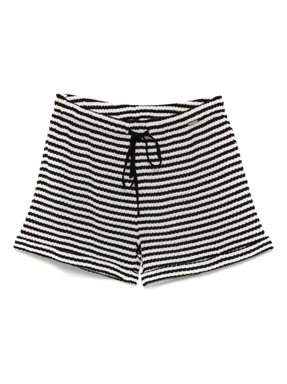 Emporio Armani Gestreepte shorts Zwart