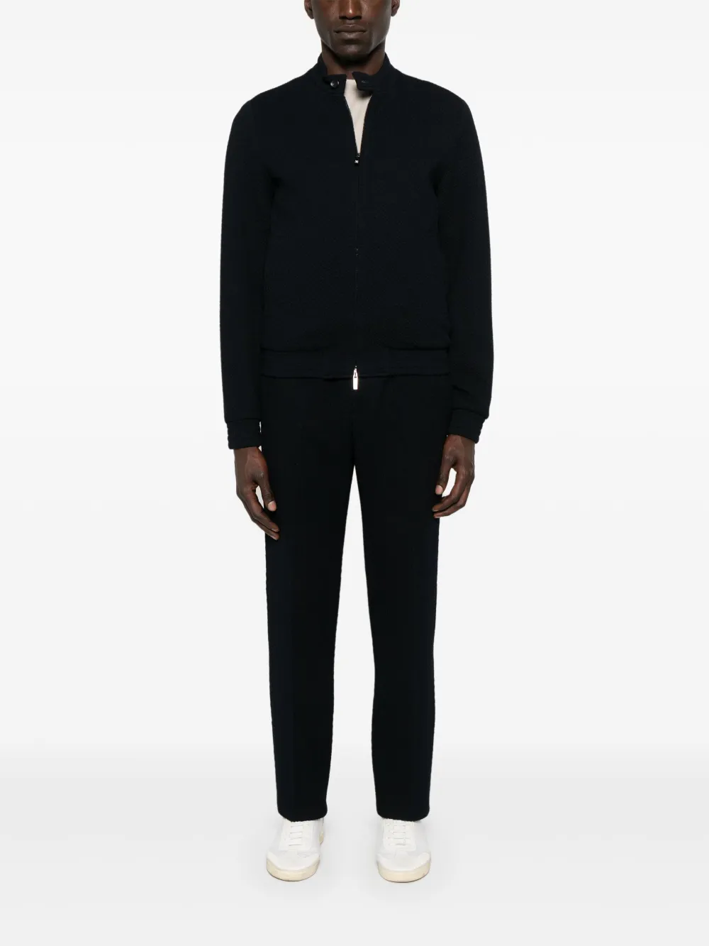 Emporio Armani textured bomber jacket | Bomber Jackets | Image 2