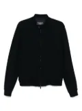 Emporio Armani textured bomber jacket - Blue