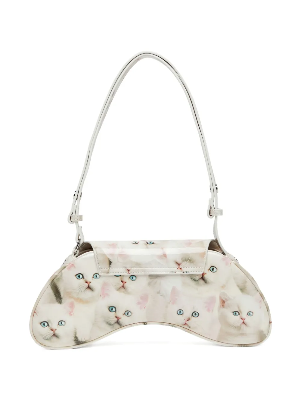 Diesel Play-Glossy schoudertas Wit