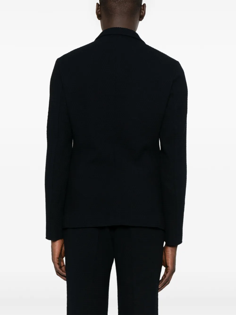 Emporio Armani Blazer met textuur Blauw