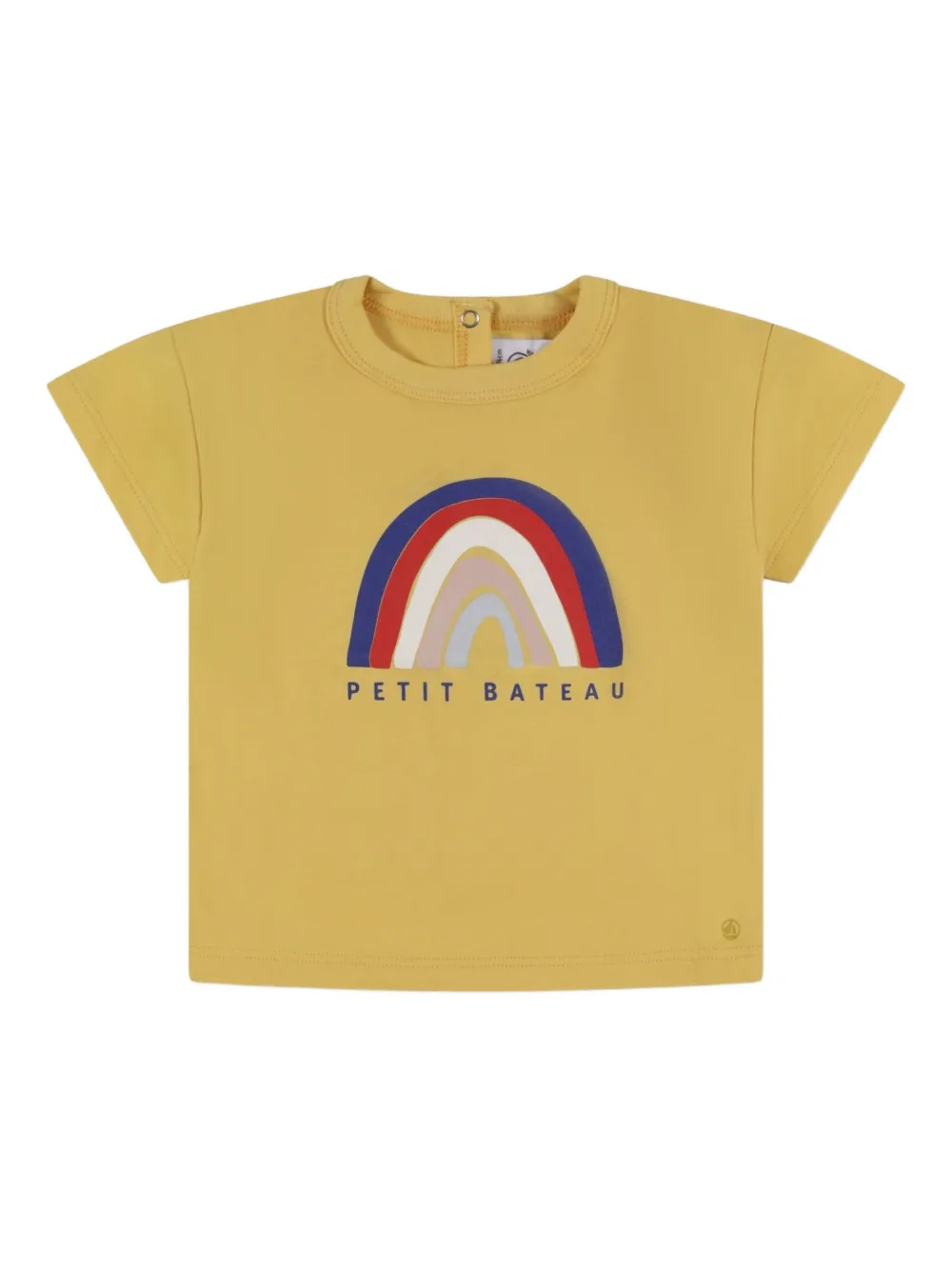 Petit Bateau rainbow-applique T-shirt Geel