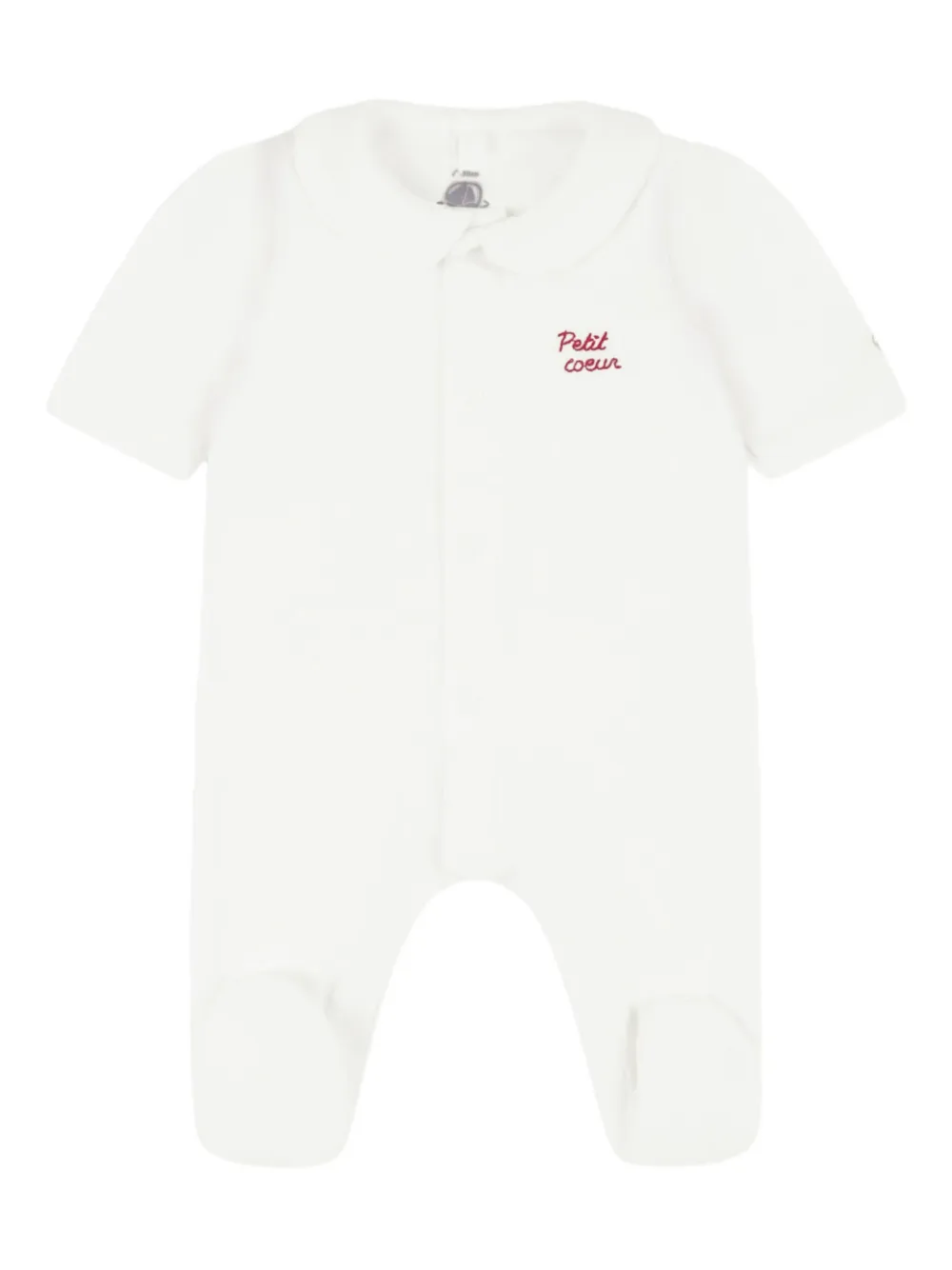 Petit Bateau heart-print organic cotton baby gift set Wit