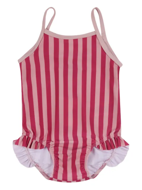 Petit Bateau striped ruffled swimsuit