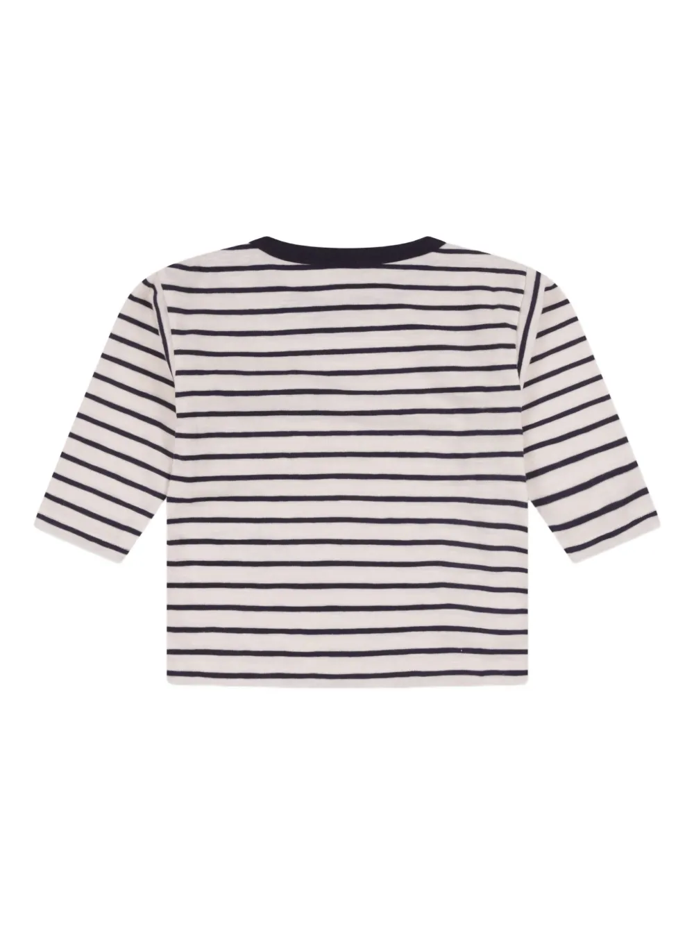 Petit Bateau striped pocket T-shirt Beige