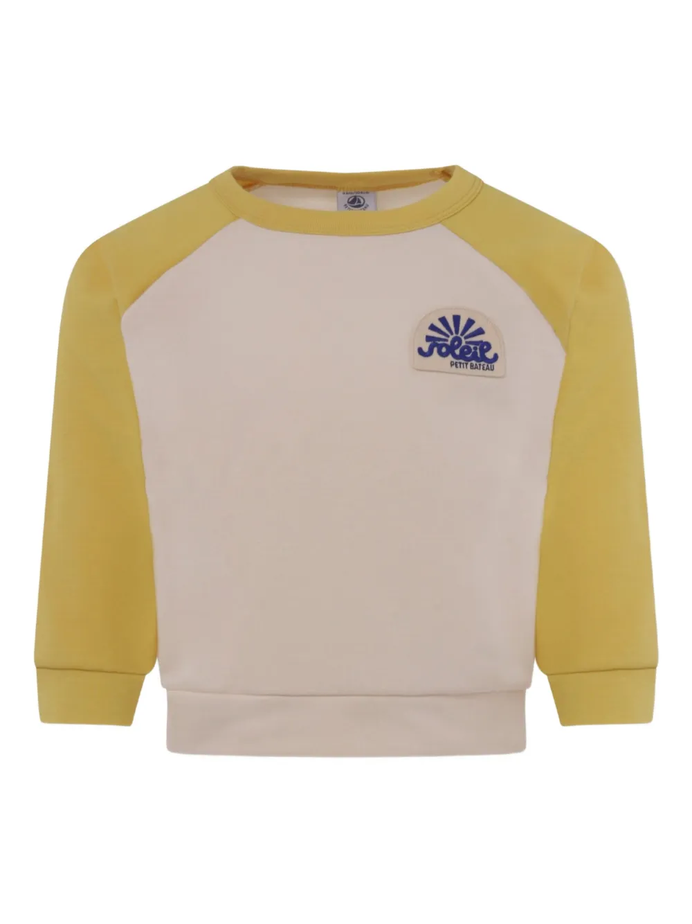 Petit Bateau raglan-sleeves logo sweatshirt Beige