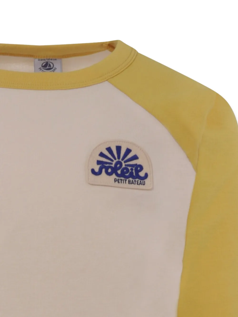 Petit Bateau raglan-sleeves logo sweatshirt Beige