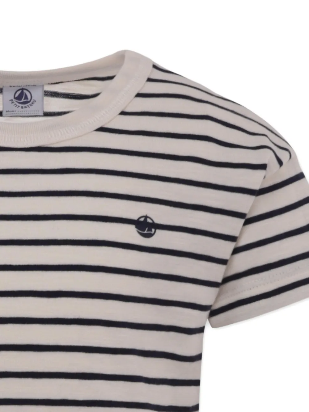 Petit Bateau striped short-sleeved T-shirt Beige