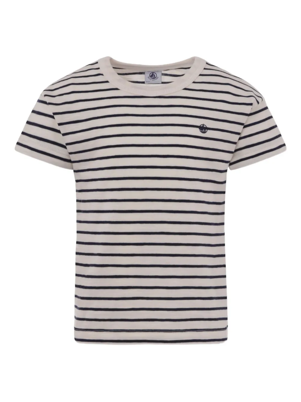 Petit Bateau striped short-sleeved T-shirt Beige