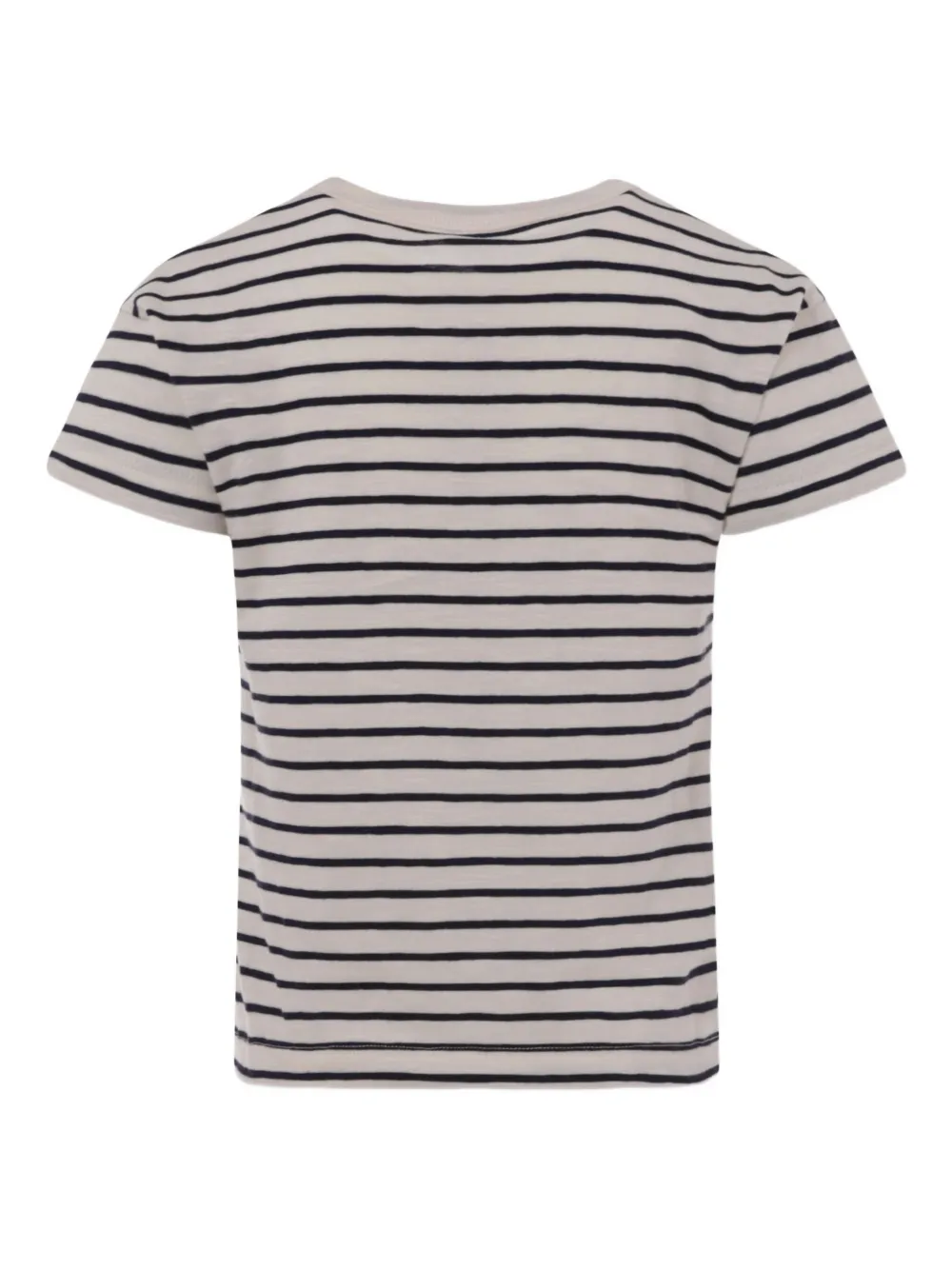 Petit Bateau striped short-sleeved T-shirt Beige