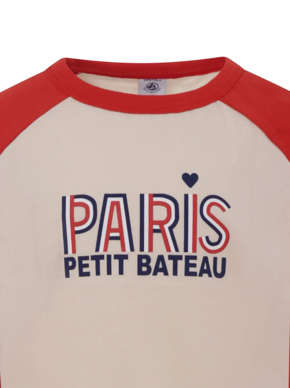 Petit Bateau raglan-sleeves logo sweatshirt Beige