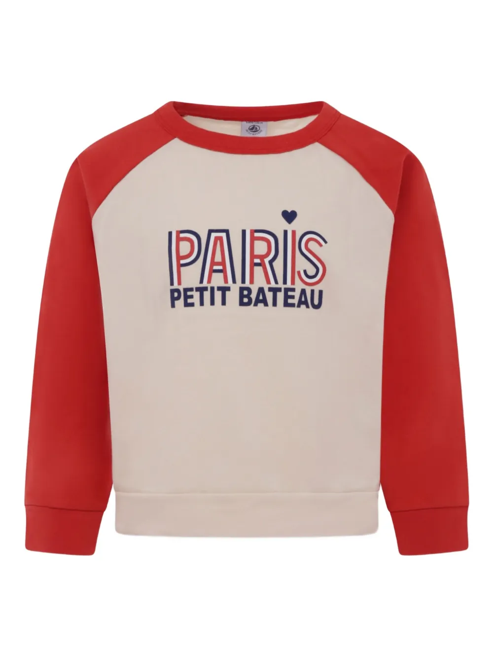 Petit Bateau raglan-sleeves logo sweatshirt Beige