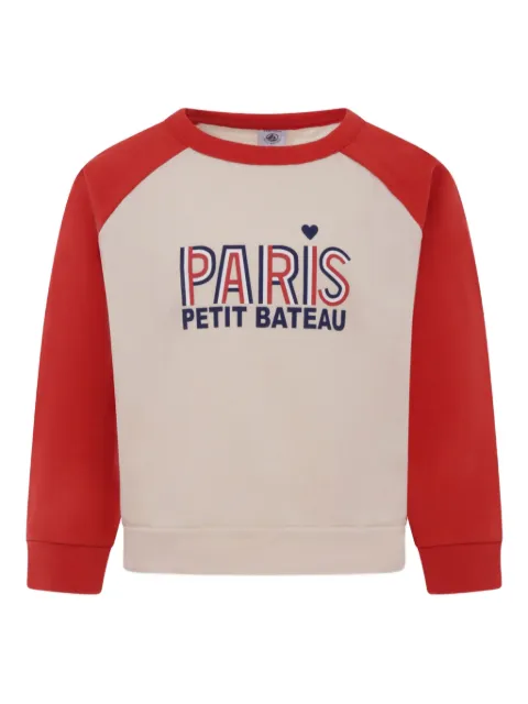 Petit Bateau raglan-sleeves logo sweatshirt