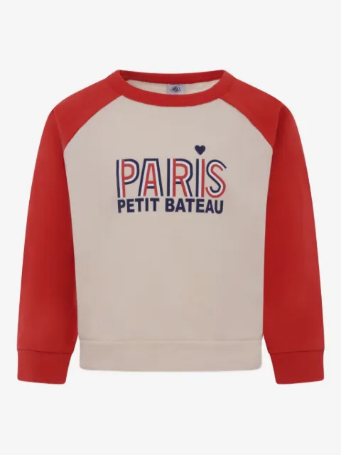 Petit Bateau sudadera con mangas raglán