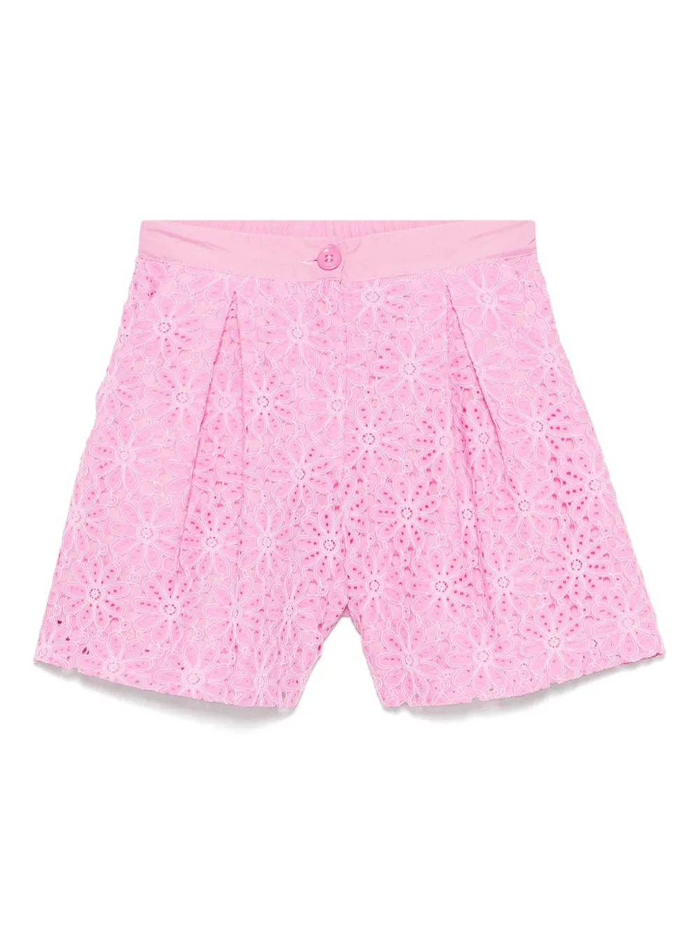 Miss Grant Kids floral-lace shorts - FLAMI FLAMINGO Miss Grant Kids floral-lace shorts - FLAMI FLAMINGO