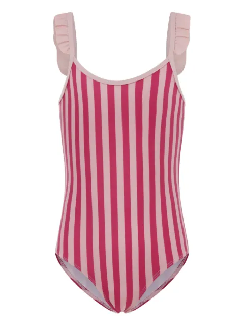 Petit Bateau ruffled striped swimsuit