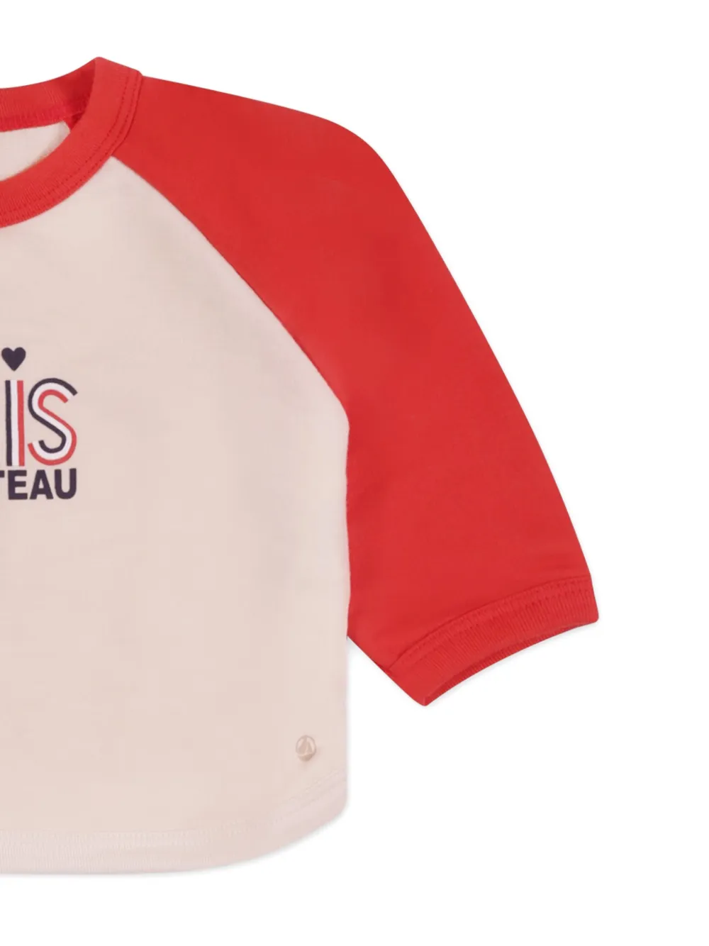 Petit Bateau raglan-sleeve organic cotton top Beige