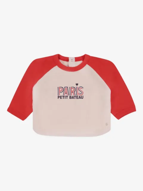 Petit Bateau top con mangas raglán
