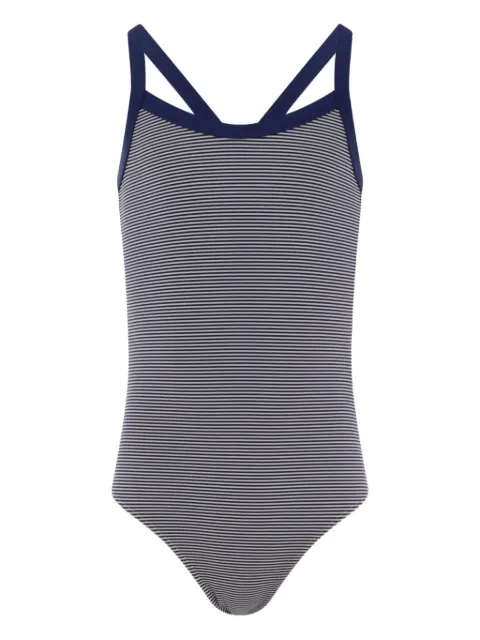 Petit Bateau striped cross-back swimsuit