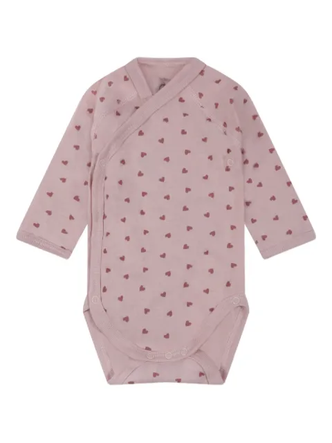 Petit Bateau heart-print wrap bodies (pack of three)