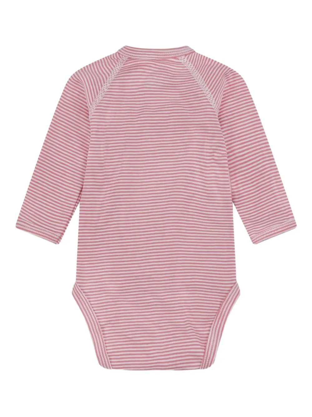 Petit Bateau Heart-print Wrap Bodies (pack Of Three) In Pink