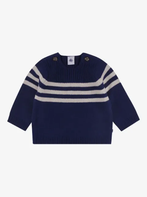 Petit Bateau suéter con motivo de rayas