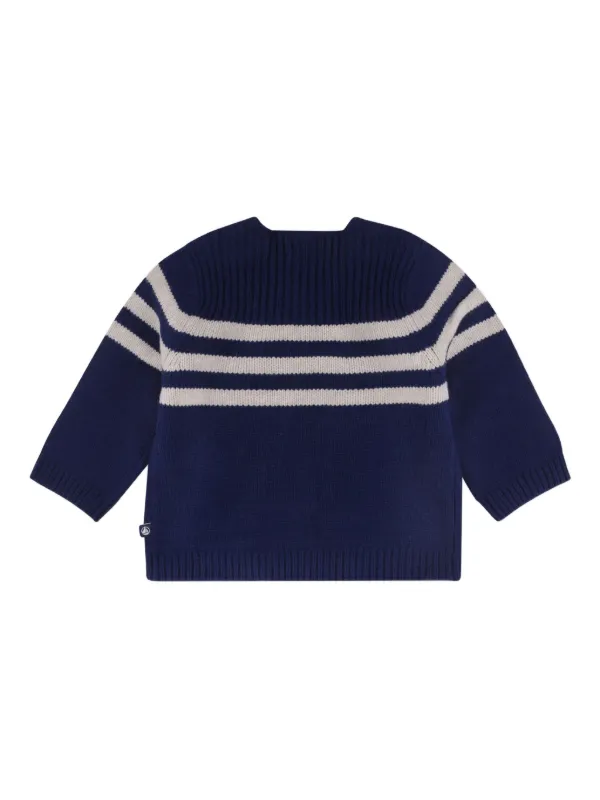 Petit Bateau – Pull à Capuche Zippé Bébé Garçon En Coton Bio – Look Sportswear Tendance