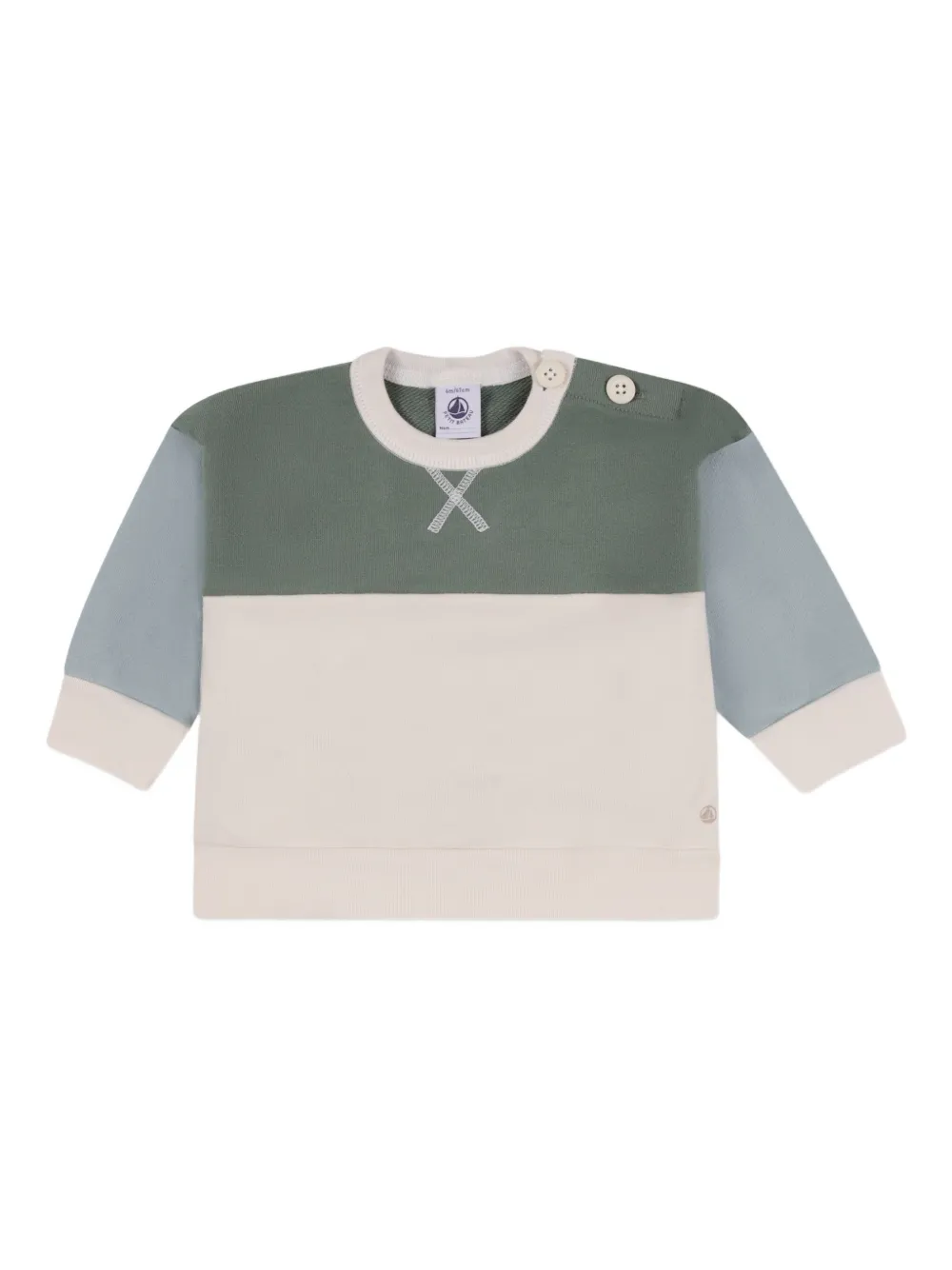 Petit Bateau colour-block sweatshirt Beige