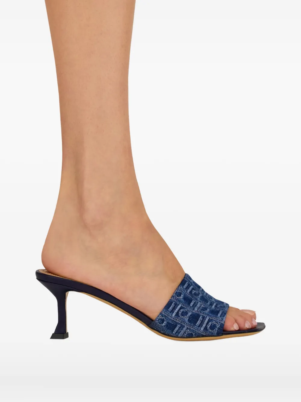 Ferragamo 55mm monogram mules Blue