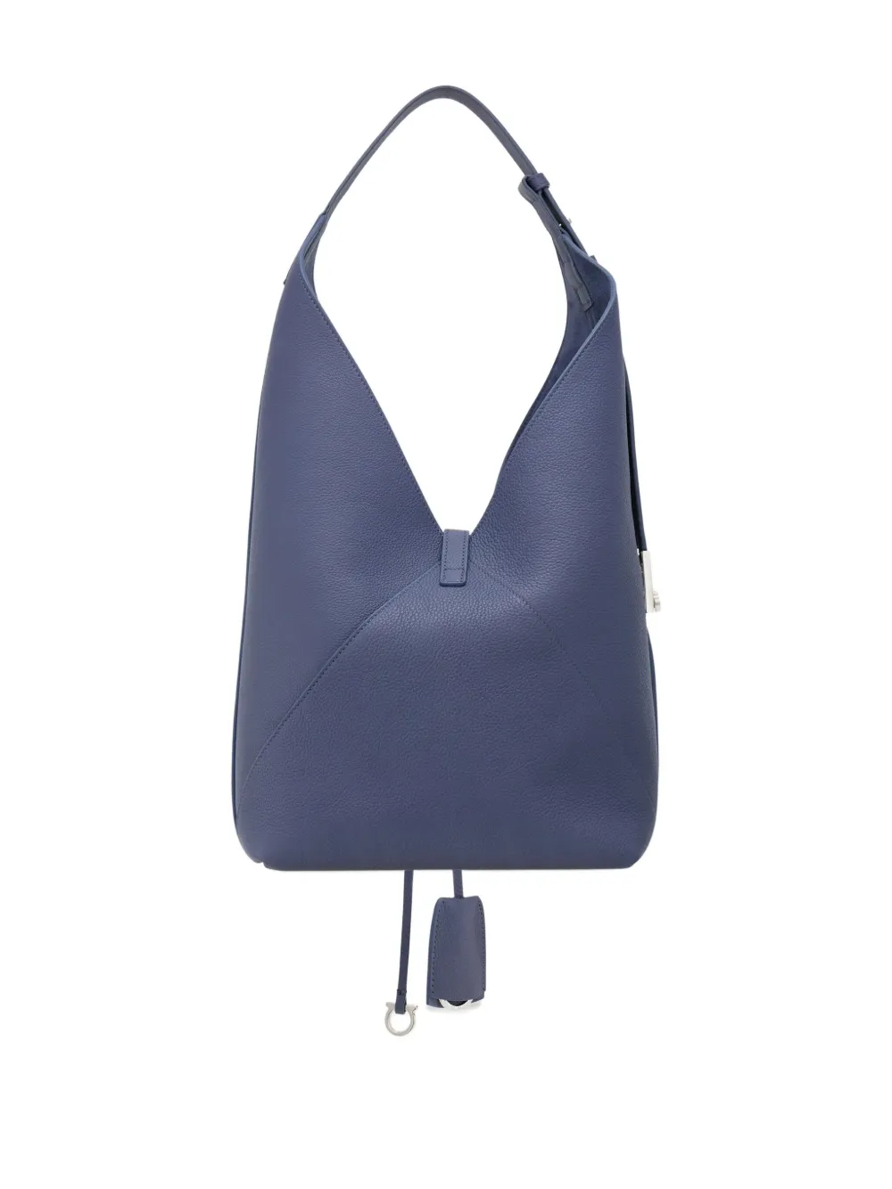 Ferragamo Kleine V-vormige schoudertas Blauw