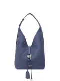 Ferragamo small V-shaped shoulder bag - Blue
