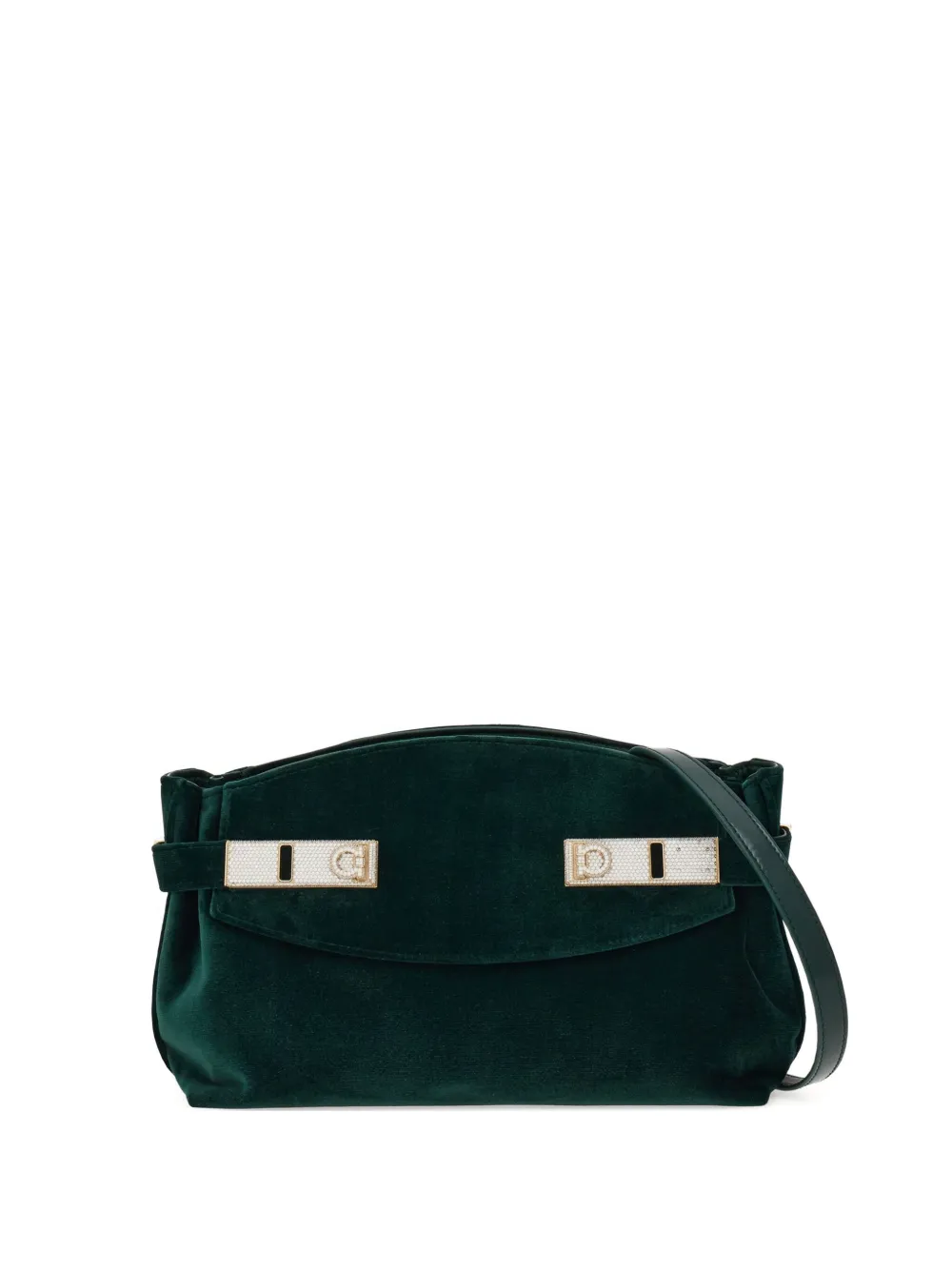 Ferragamo Hug kleine crossbodytas Groen