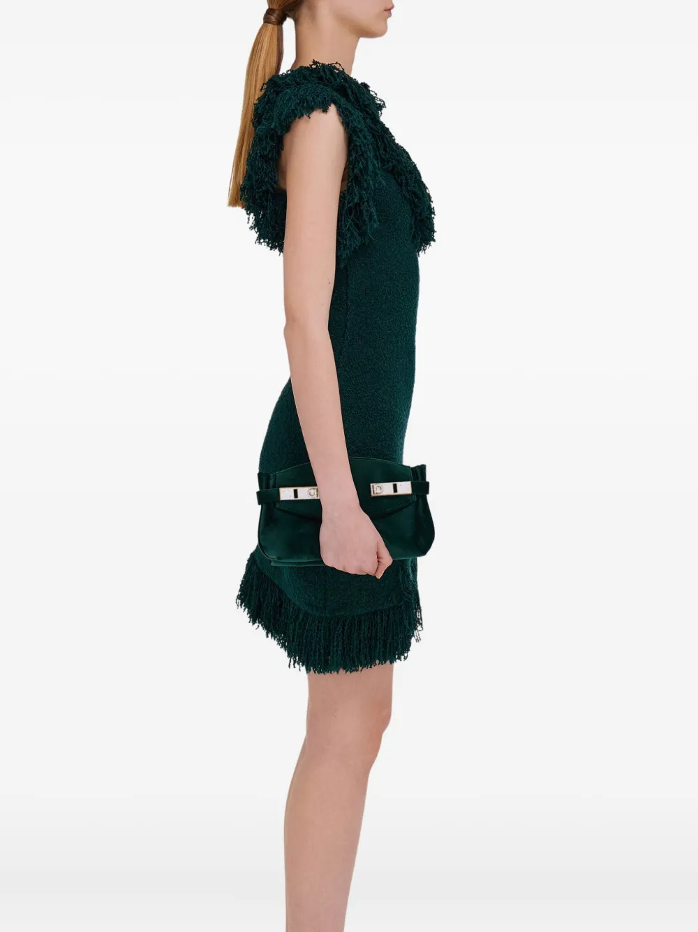 Ferragamo Hug kleine crossbodytas Groen