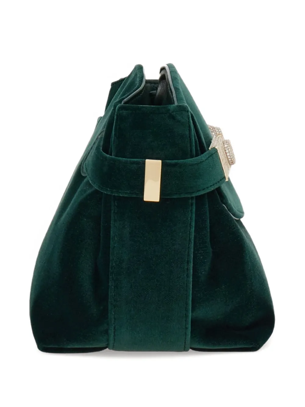 Ferragamo Hug kleine crossbodytas Groen