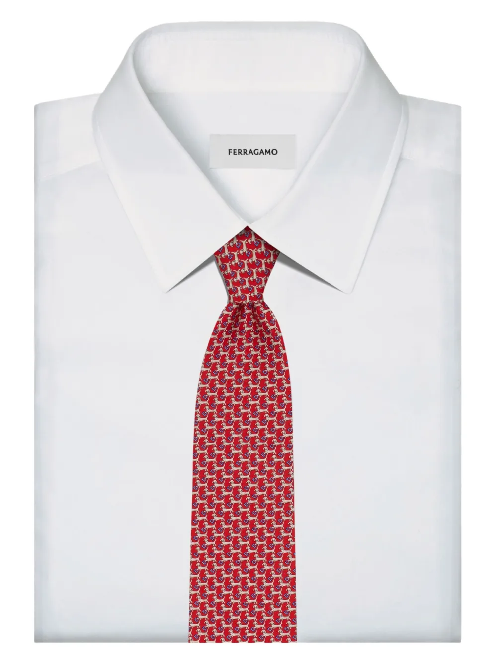 Ferragamo Dachshund-print Silk Tie