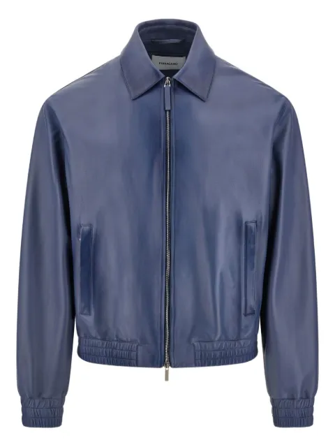 Ferragamo Klassische Lederjacke
