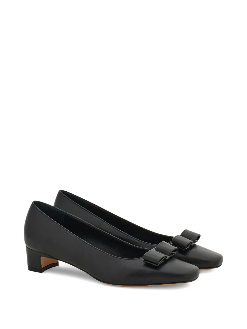 Ferragamo 30mm Iconic bow pumps Black