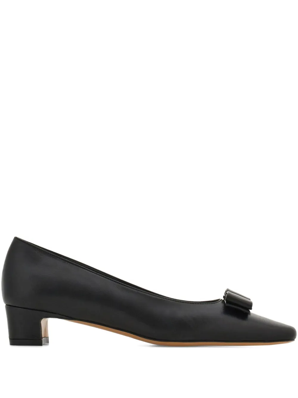 Ferragamo 30mm Iconic bow pumps Black